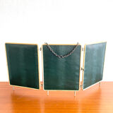 Triptych barber's mirror