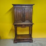 Antique French Oak Table Cabinet, Partly 18th Century