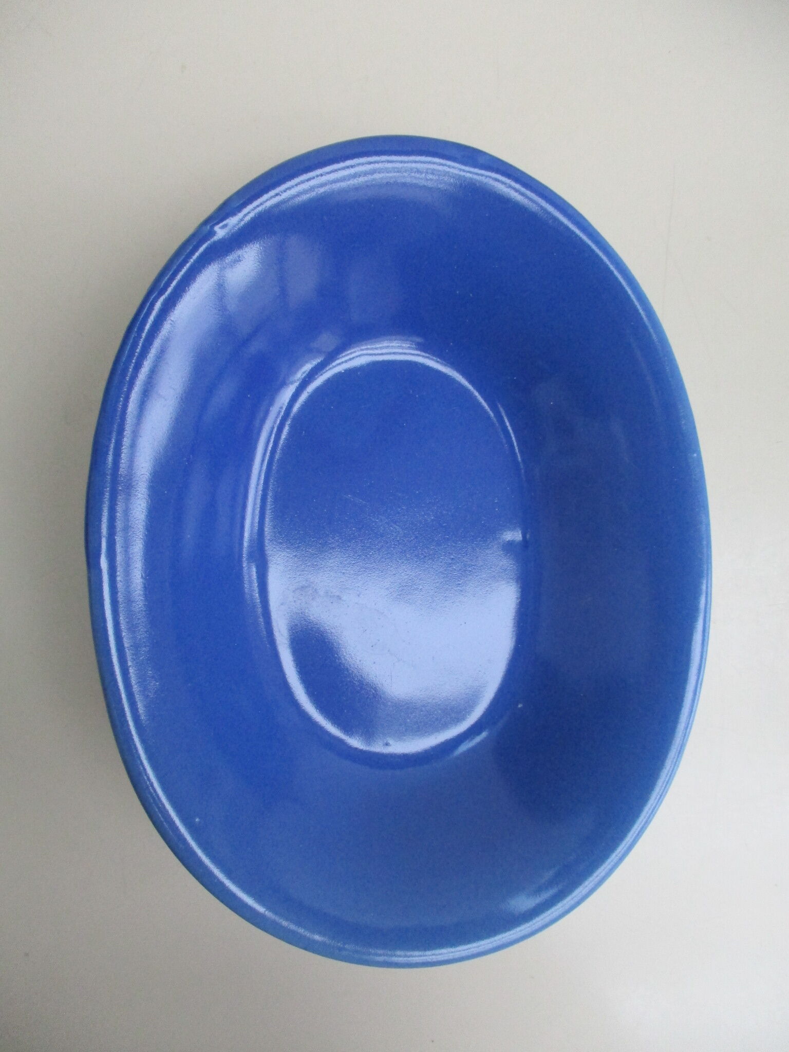 Six Blue Ceramic Cups