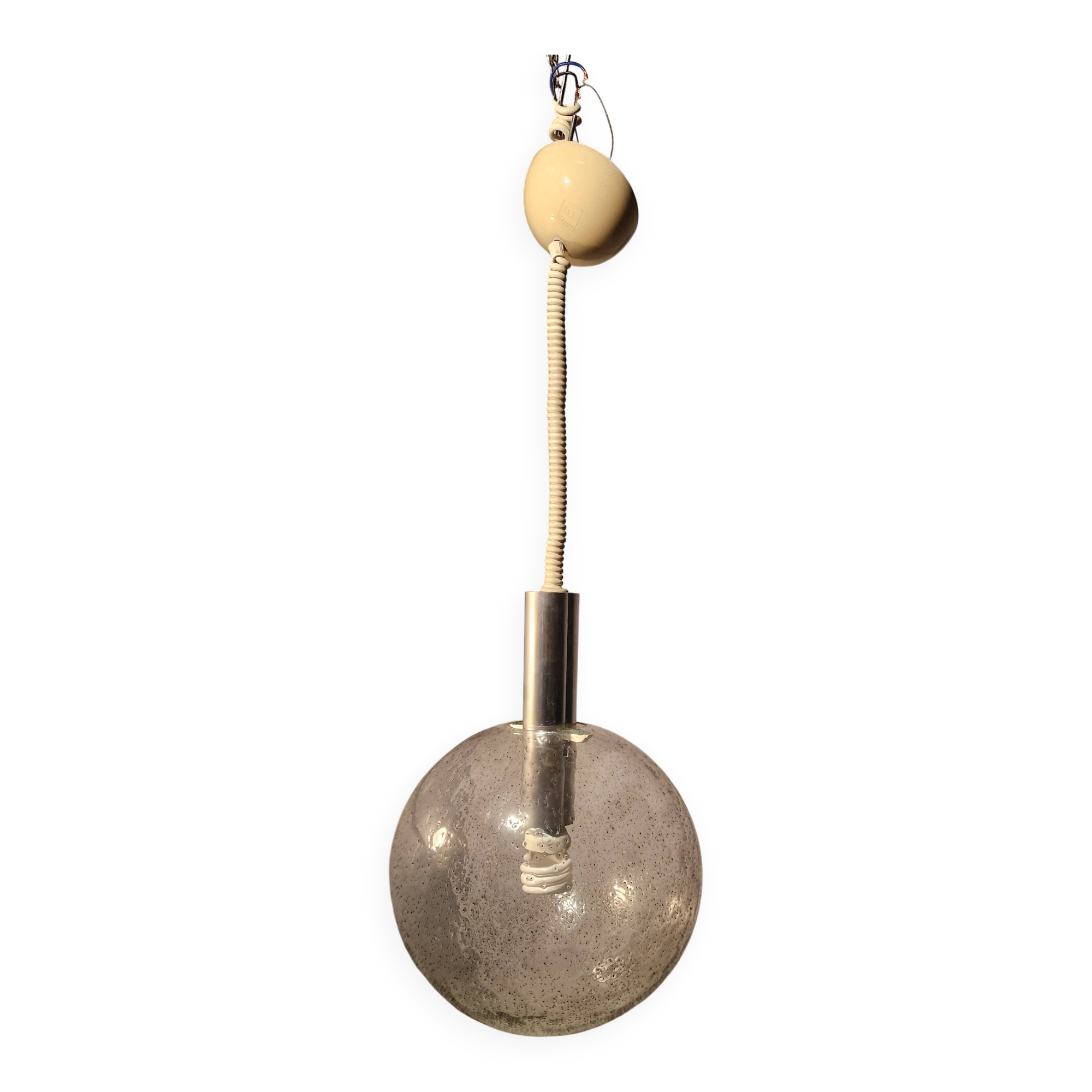 Pulegoso glass sphere lamps by Afra & Tobia Scarpa for Flos, 1960s