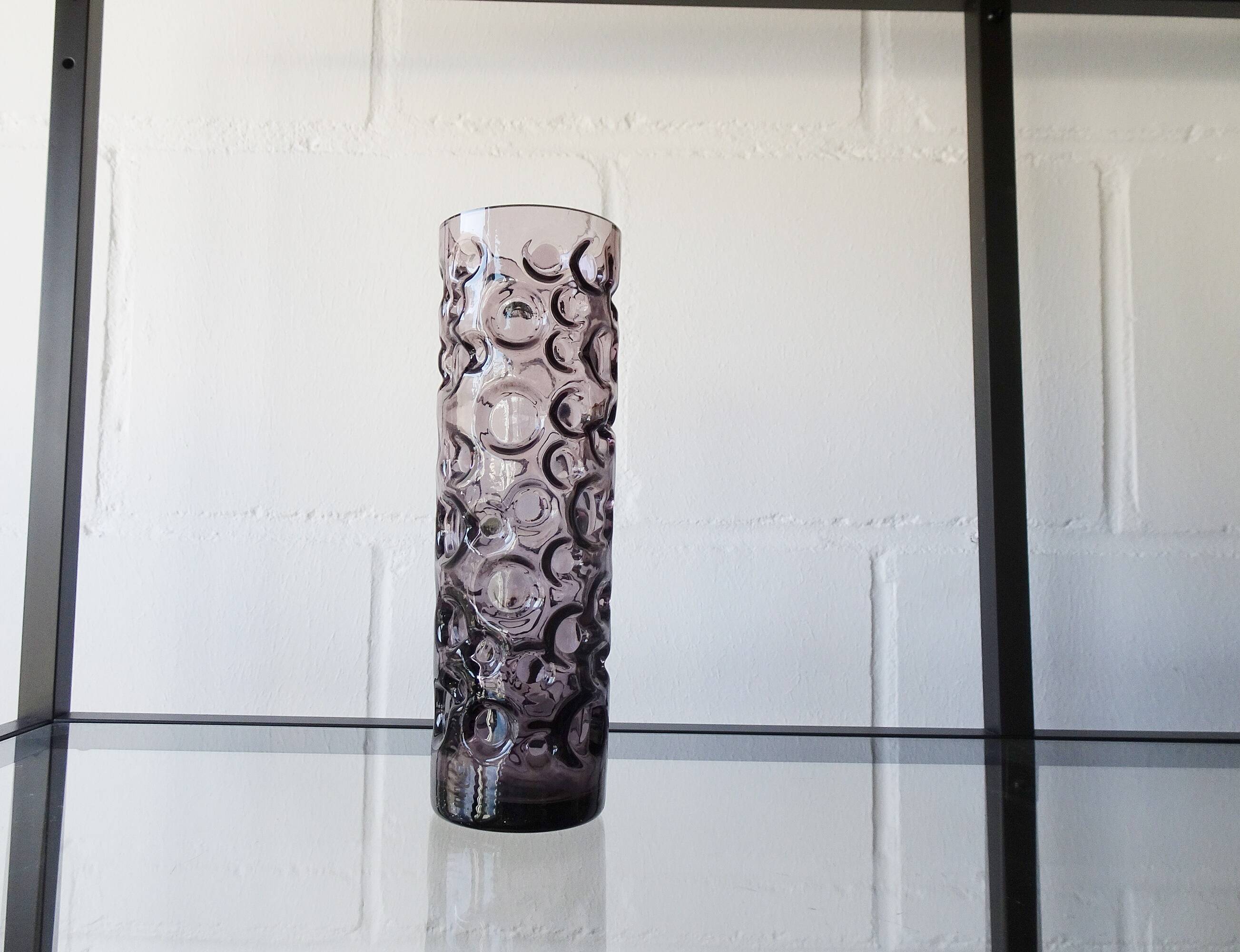 Purple glass vase by Hirschberg