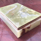 Vintage box in green onyx