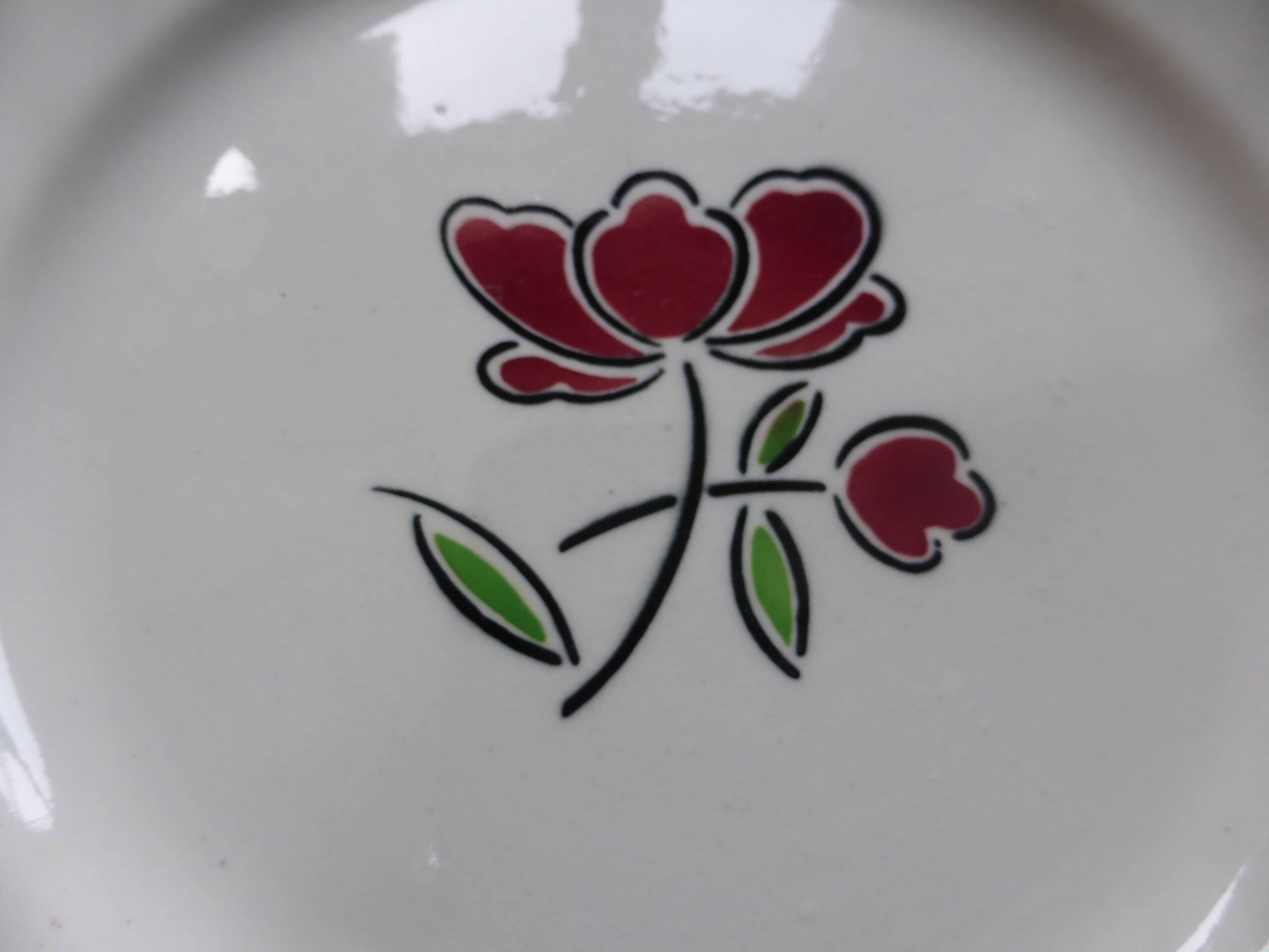 Set of 6 flat plates Badonviller 200868