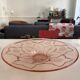 Plate in rosaline - floral patterns