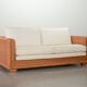 Luxurious Italian Gasparucci Reed White Lounge Greenhouse Sofa. Italy, 1980