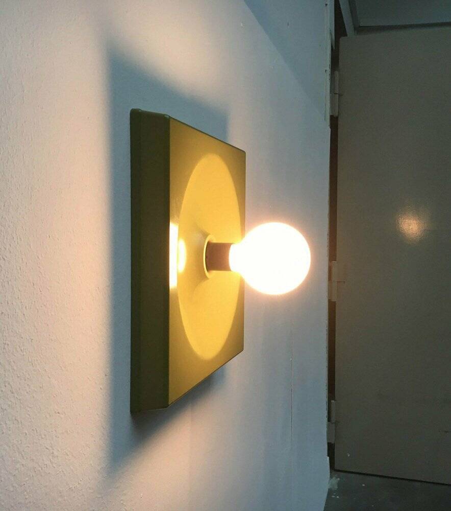 Quadro wall lamps mid-century by Jürgen Lange for Schönbuch, Germany, 1960s, set of 6.