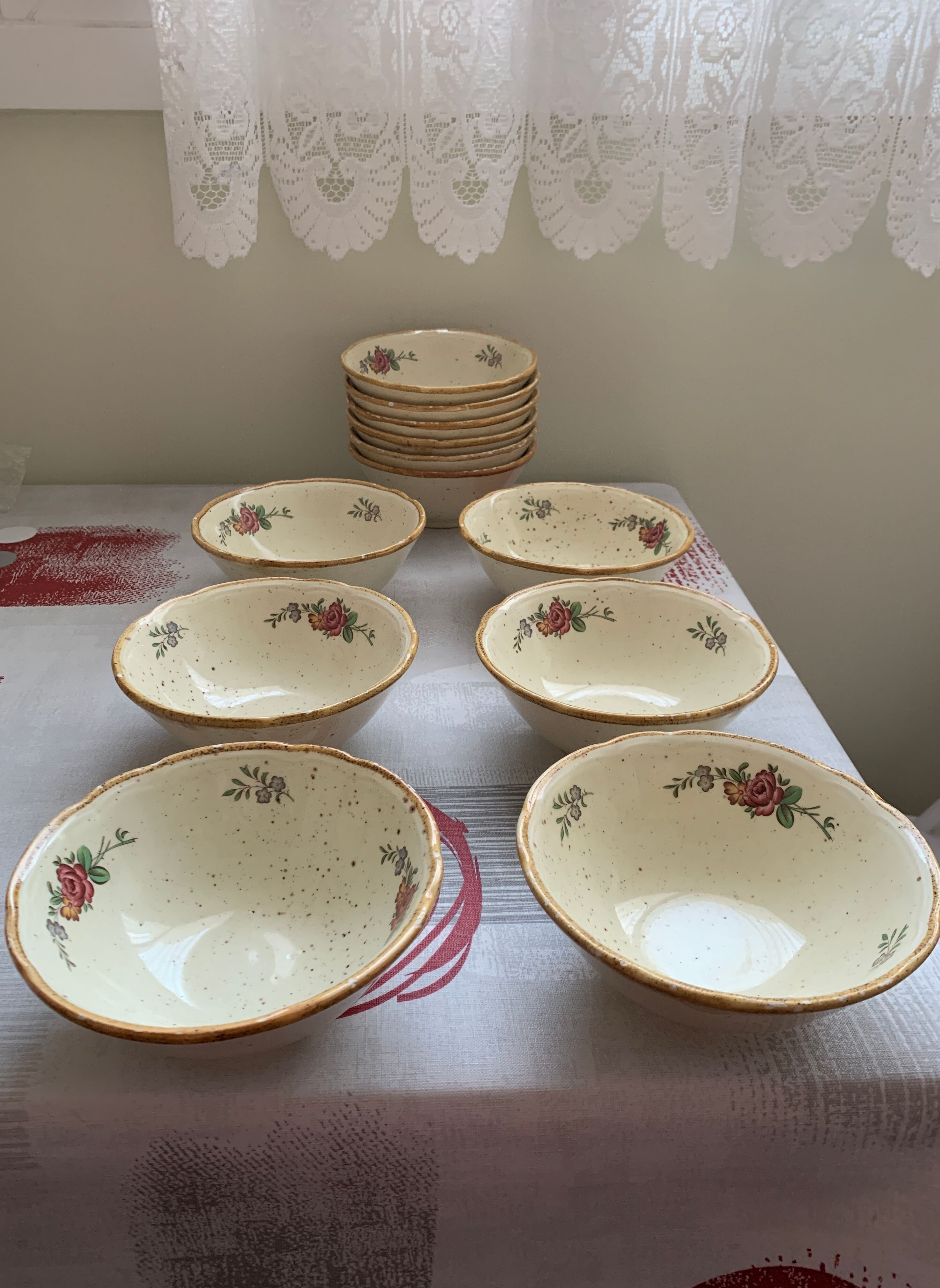 Vintage antique ceramic bowls