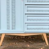 Wardrobe chest of drawers vintage compass feet 1950