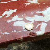 Red marble coffee table