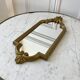 Miroir en bois doré années 40-50