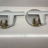 Pair of oti wall lights flos — afra & tobia scarpa — italian design 1970s