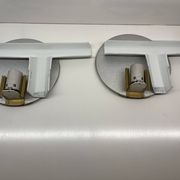 Pair of oti wall lights flos — afra & tobia scarpa — italian design 1970s