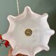 Vintage pendant light in pink opaline.