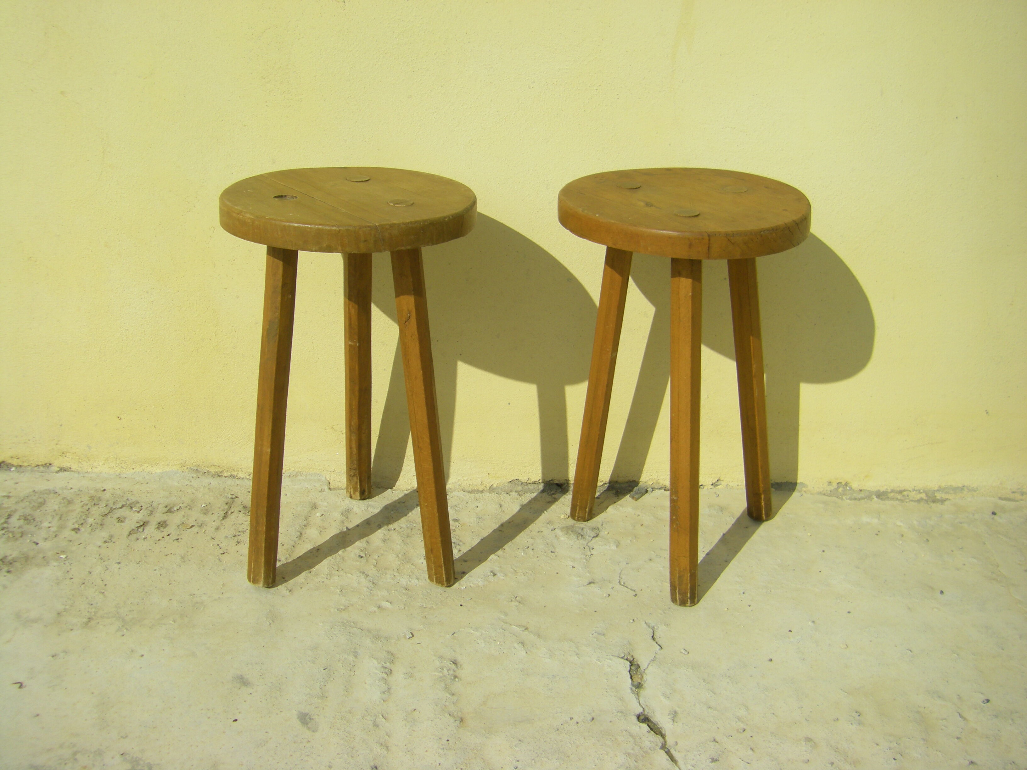 Pair of vintage decoration stools