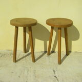 Pair of vintage decoration stools