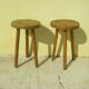 Pair of vintage decoration stools