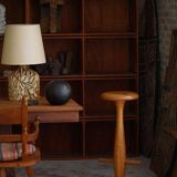 Set of 3 oak bar stools, mid-century Danish modern, Rainer Daumiller, 1960s.