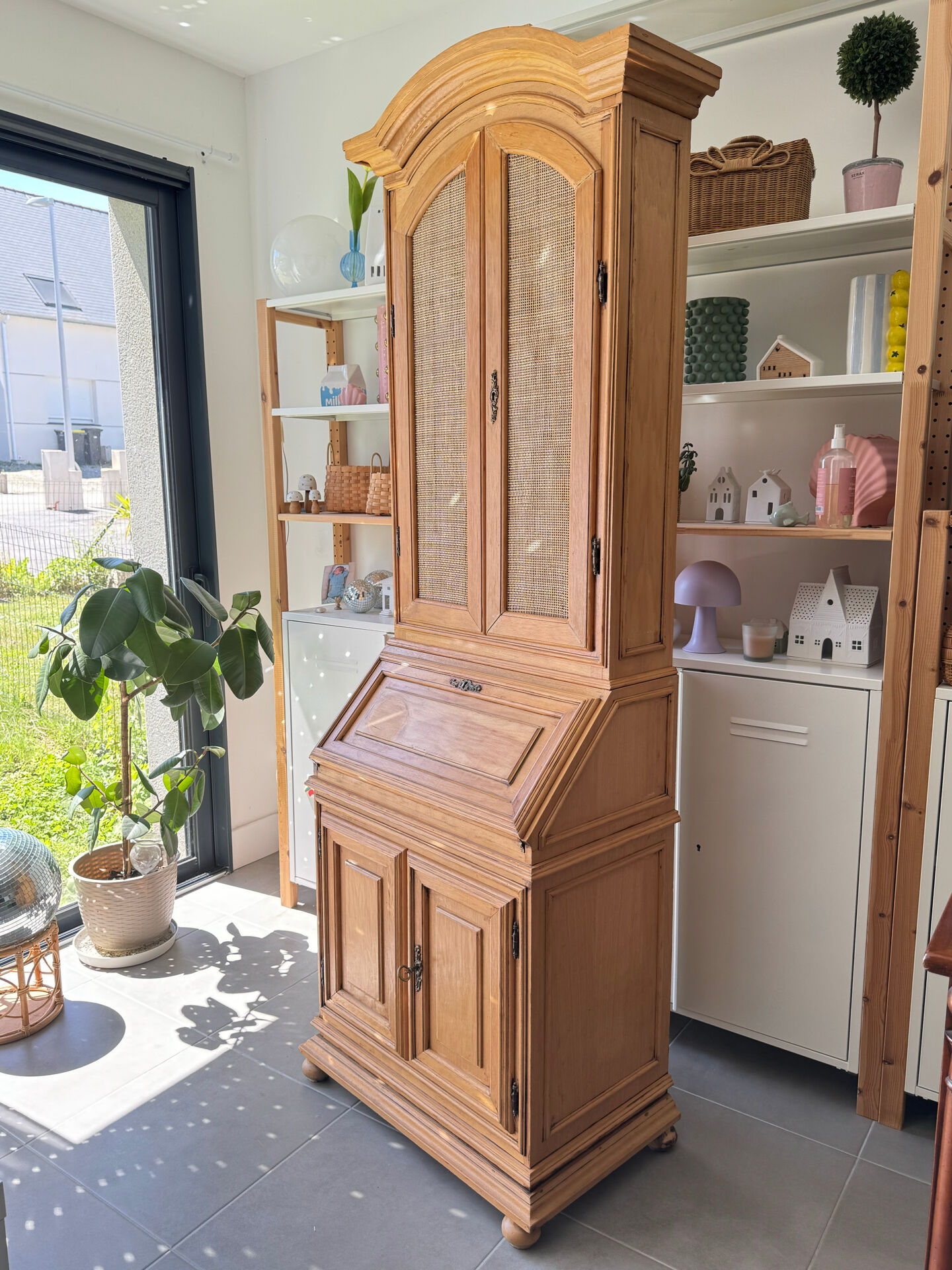 Vintage secretary desk - storage cabinet