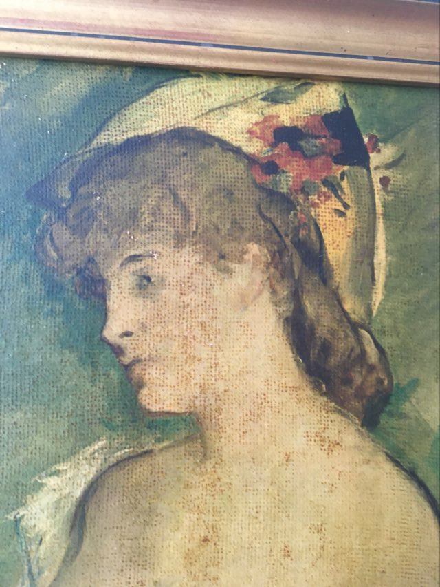 Painting old portrait