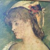 Painting old portrait