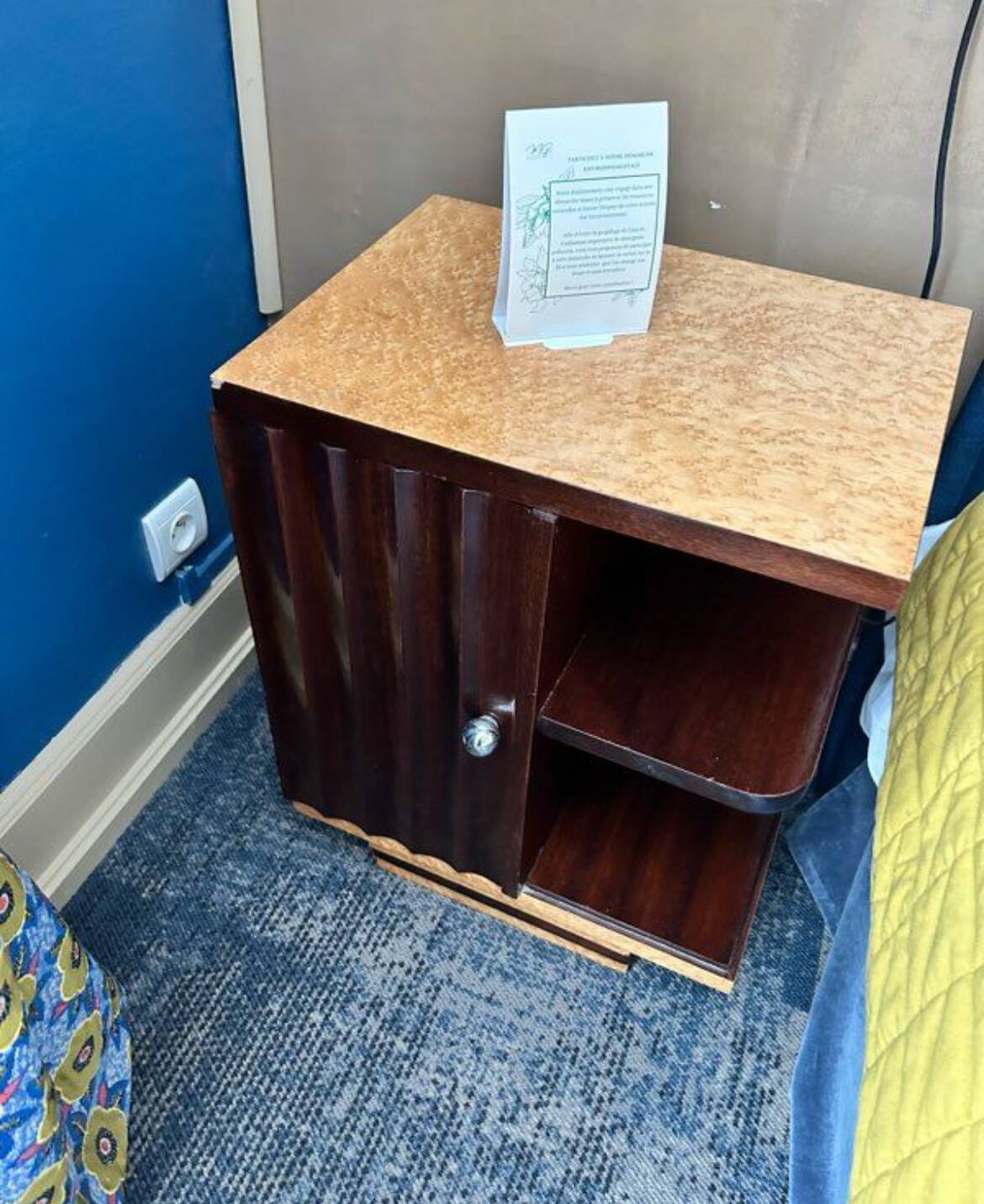 pair of art deco bedside tables