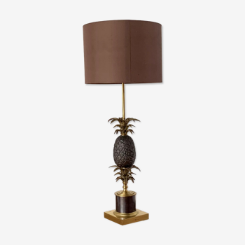 Lampe ananas en bronze