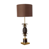 Lampe ananas en bronze