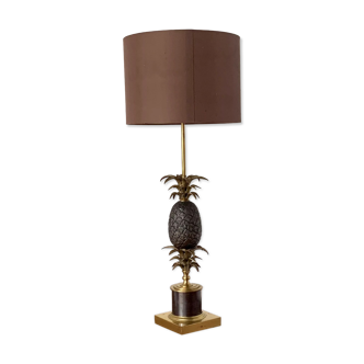 Lampe ananas en bronze