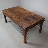 Indonesian hand-carved Teak dining Table