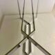 Vintage chrome and smoked glass table, 70s design, Paul Legeard DOM