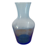 (Large) blue bubble bulb vase