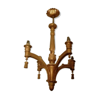 Wooden chandelier