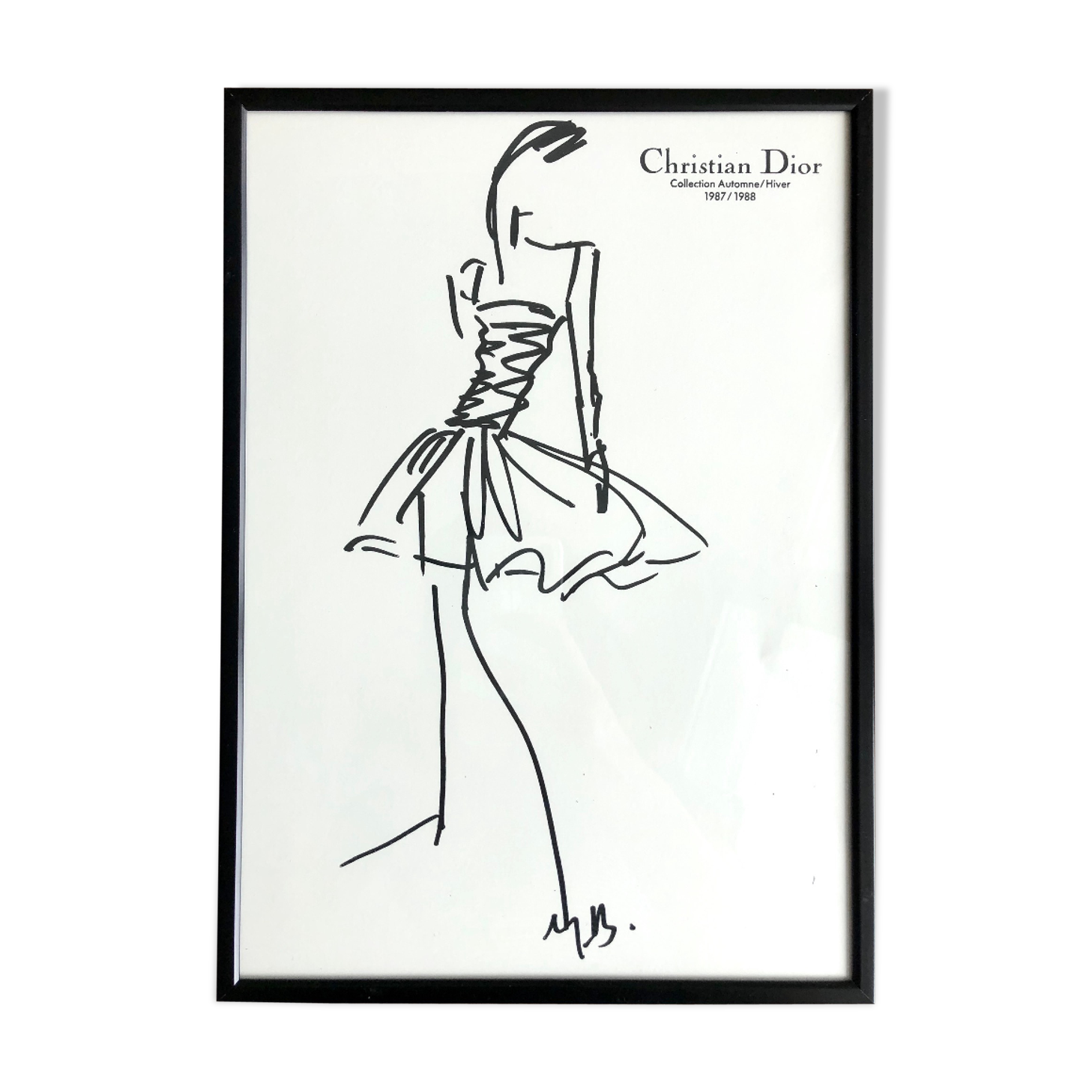 Christian Dior: fashion illustration