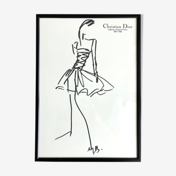Christian Dior: fashion illustration