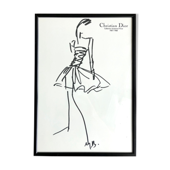 Christian Dior: fashion illustration
