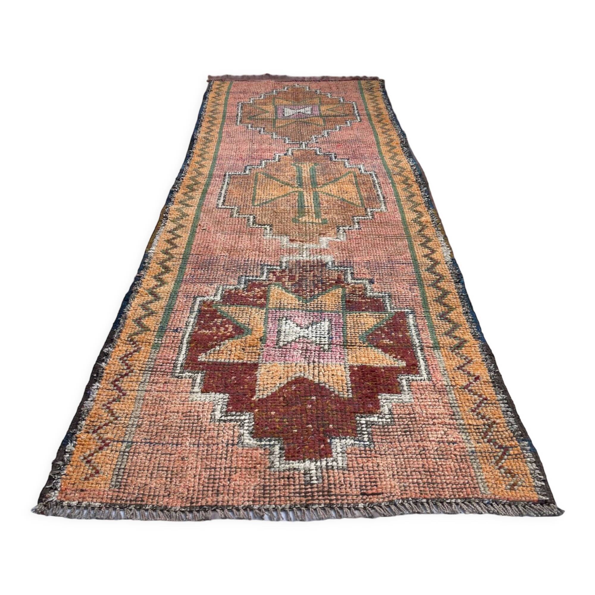 Vintage kurdish herki runner  290 x 95 cm