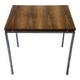 60s 70s teak office table desk chrome frame Danish design