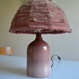 Vintage ceramic and wool lamp