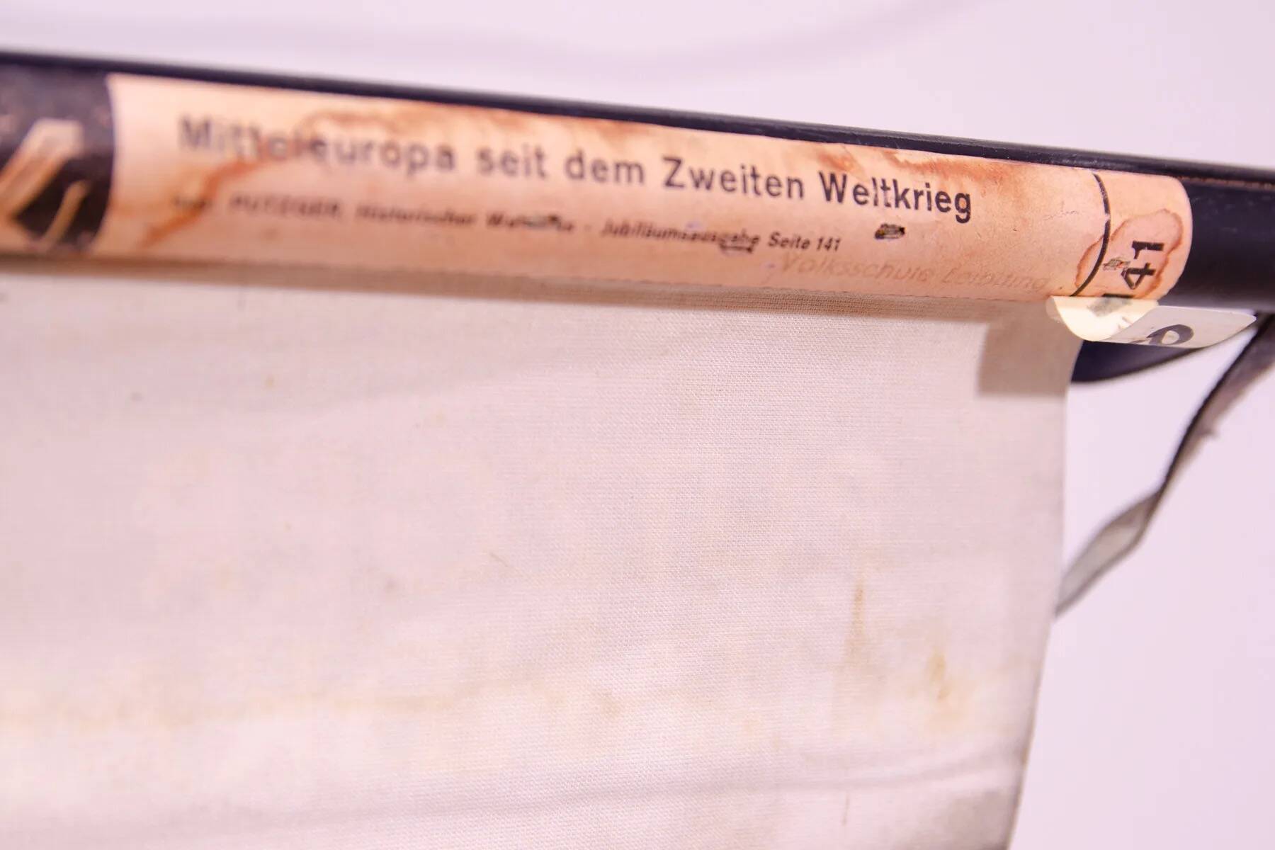 German Vintage school map of Central Europe, 1961