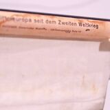 German Vintage school map of Central Europe, 1961