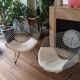 lot de 2 fauteuils design style diamant