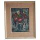 Modernist oil painting on canvas "Flowers" by Branislava Modelska-Jovanovic