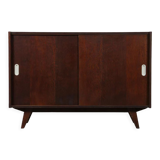 Dark oak chest of drawers designed by Jiri Jiroutek, model U-452, 1960