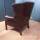 2x Chesterfield wingback armchair