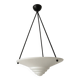 Vintage opaline glass pendant light – Art Deco style – Ø40 cm