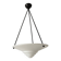 Vintage opaline glass pendant light – Art Deco style – Ø40 cm