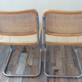 Pair of chairs Marcel Breuer Cesca B32