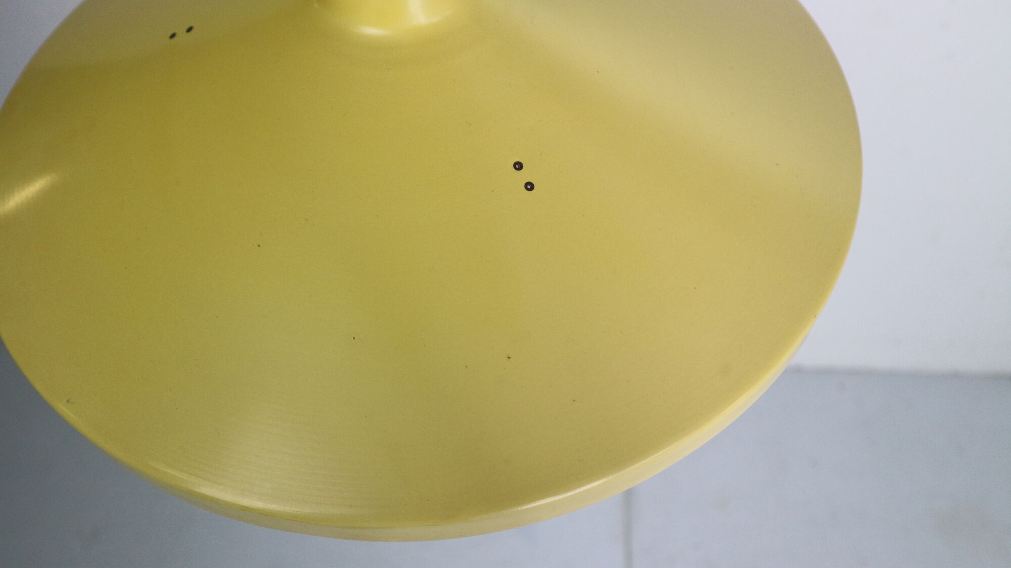 Yellow & grey Wim Rietveld 'Panama' wall lamp 4050 for Gispen 1955s Dutch design