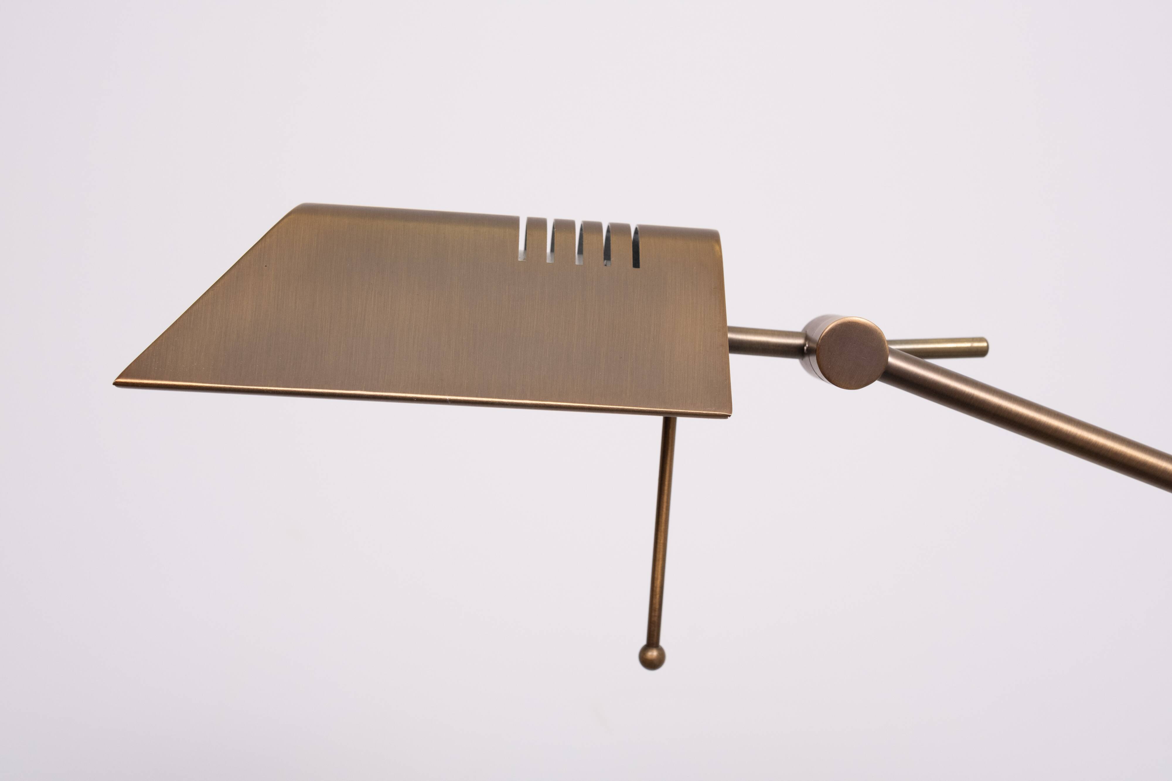 Steinhauer Bronze color floor lamp 1980s Germany