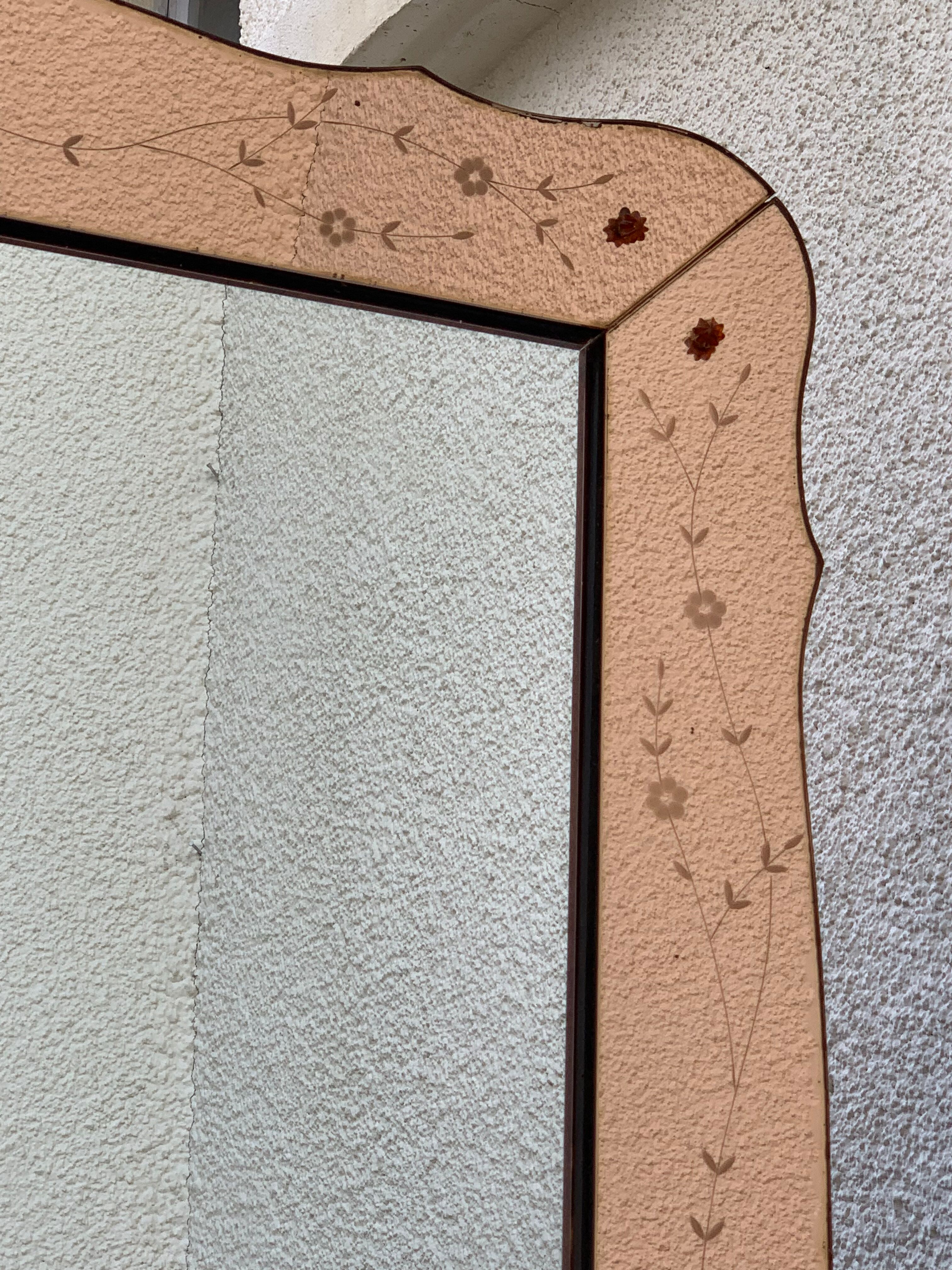 Venetian mirror art deco 1950 70x98